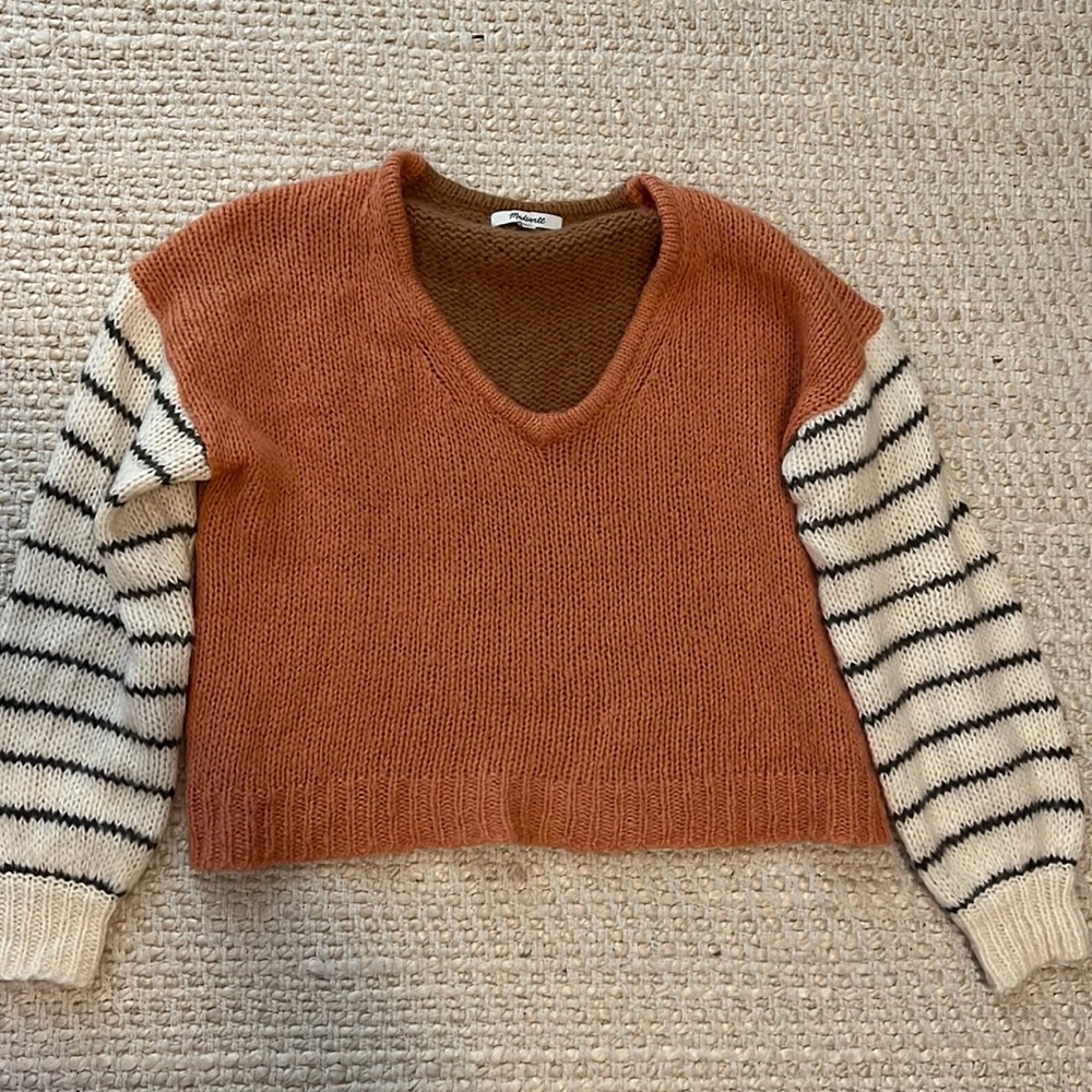 Madewell color block sweater